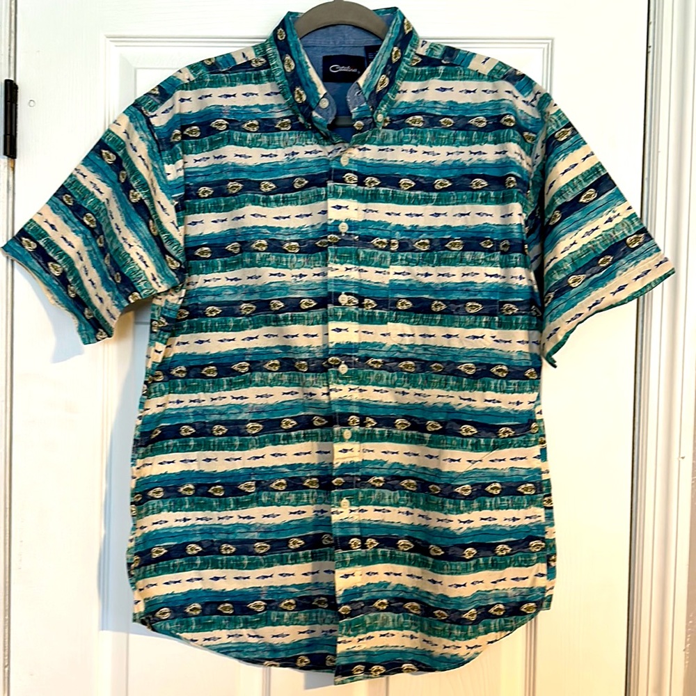 Catalina Mens Medium Short Sleeve Fishing Shirt Outdoors
